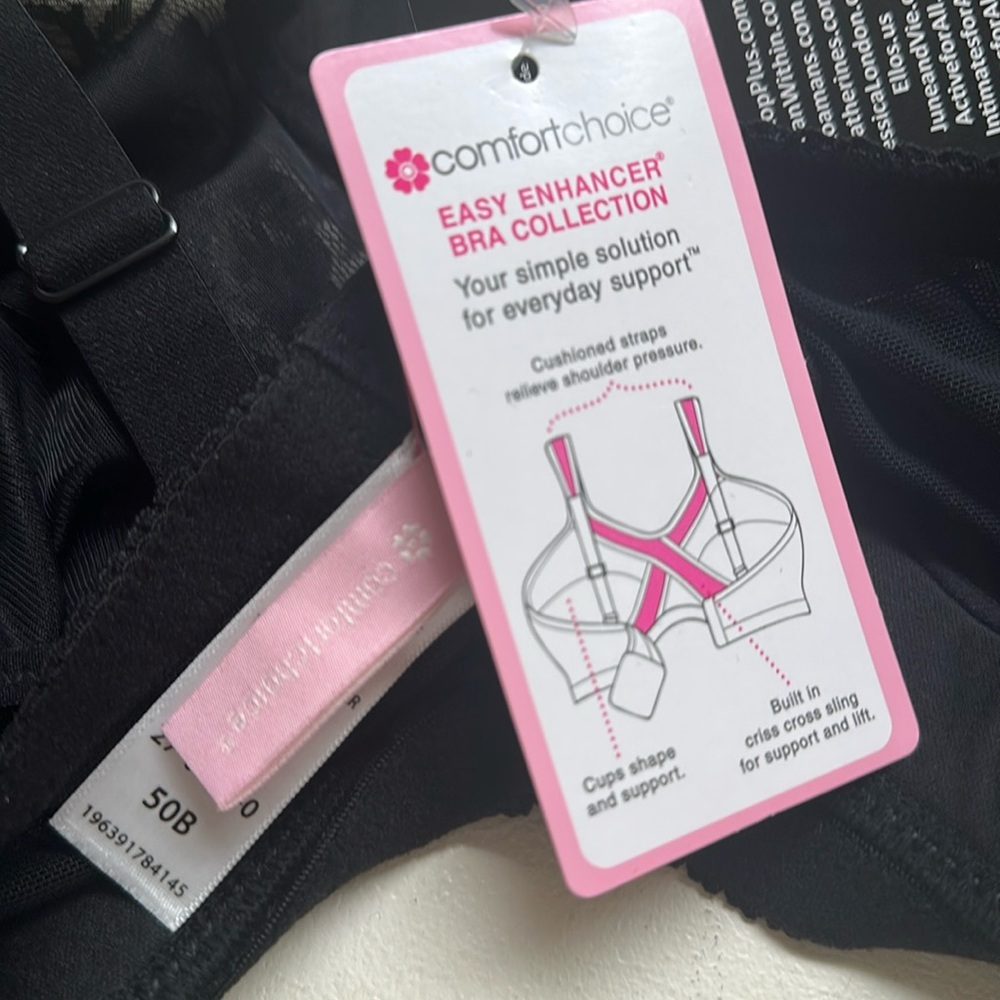 Comfortchoice 50B bra, black.  New with tags - Picture 5 of 5